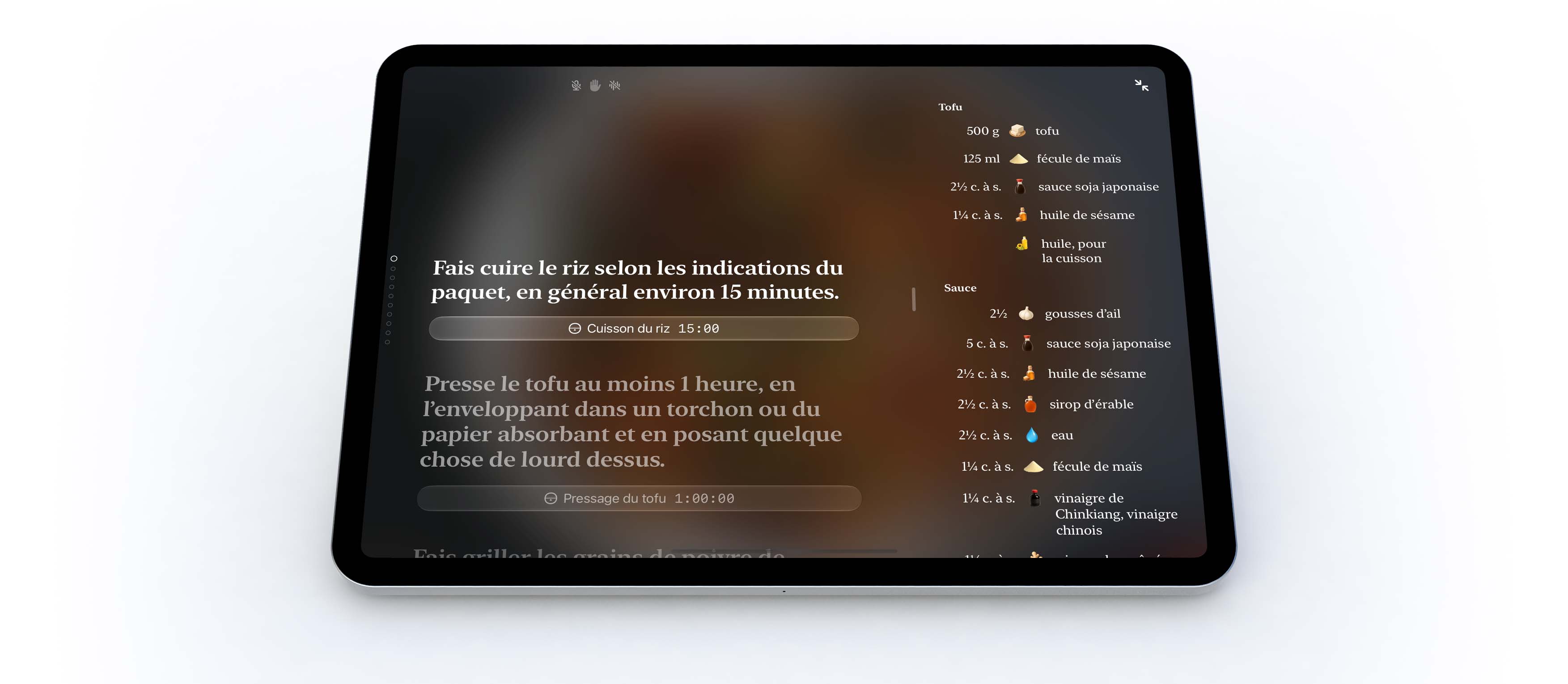 Plantry sur iPad