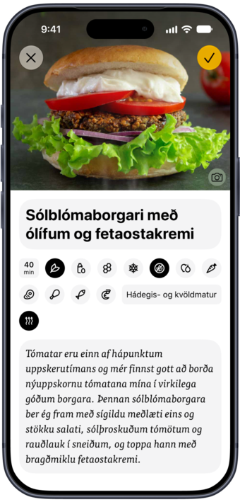 Uppskrift að sólblómafræjaborgara sem var vistuð í Plantry af vefnum