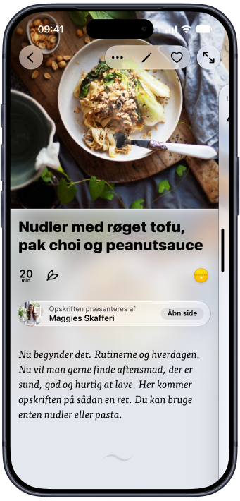 En plantebaseret nudelopskrift åben i Plantry